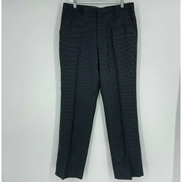 INC International Concepts Pants Men’s Sz 33X32 Black Graph Regular Fit Mid rise - Picture 1 of 12